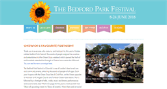 Desktop Screenshot of bedfordparkfestival.org