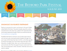 Tablet Screenshot of bedfordparkfestival.org